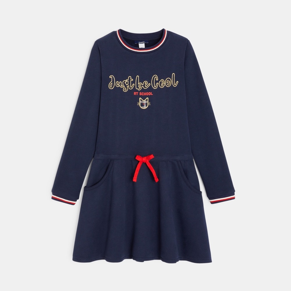 OKAIDI Sweatshirt dress with a message girl
